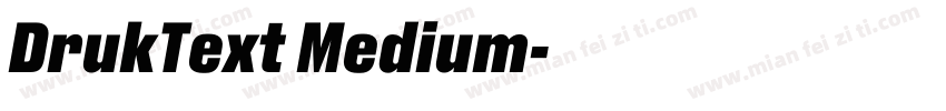 DrukText Medium字体转换